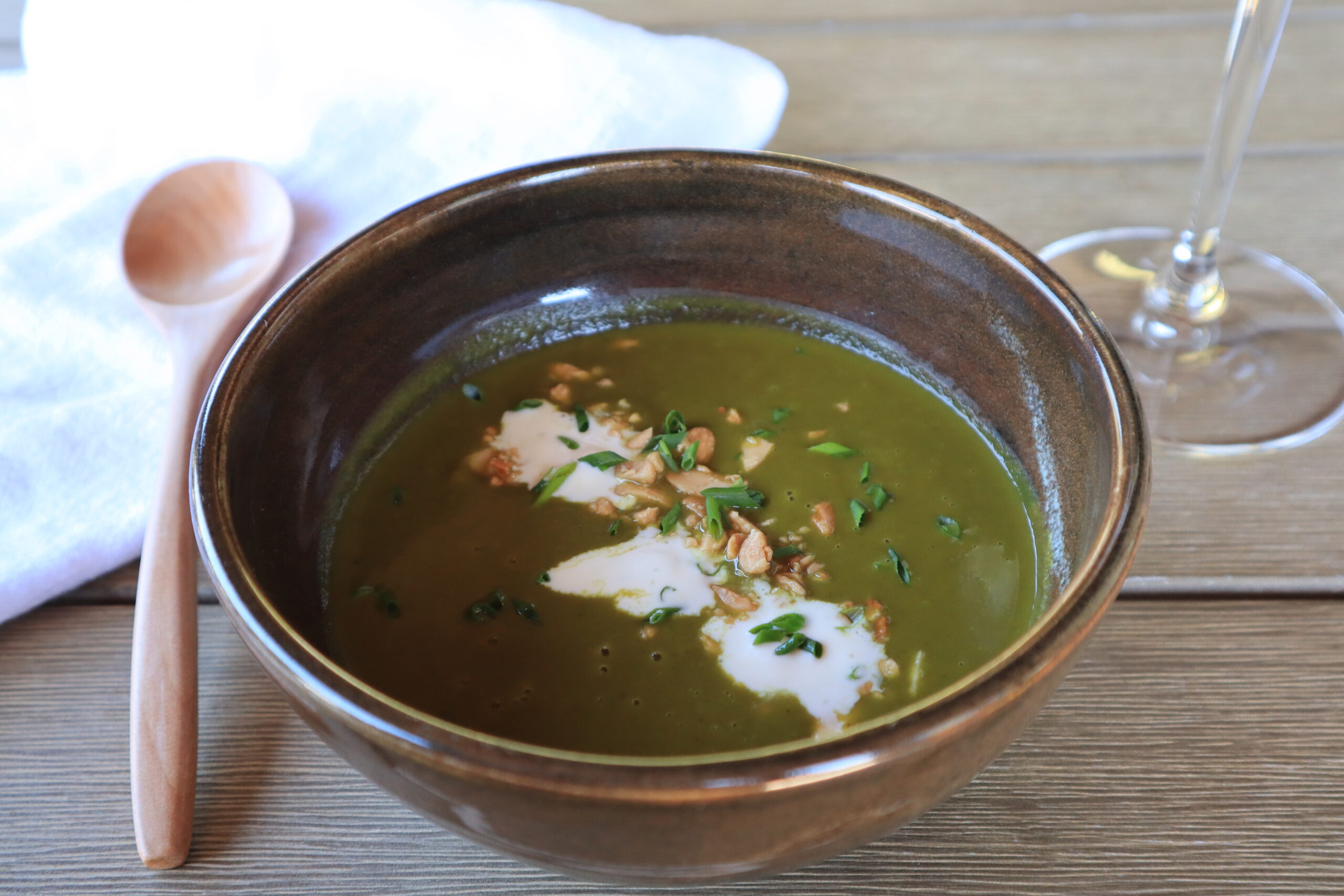 Fast and Easy Spinach and Arugula Soup