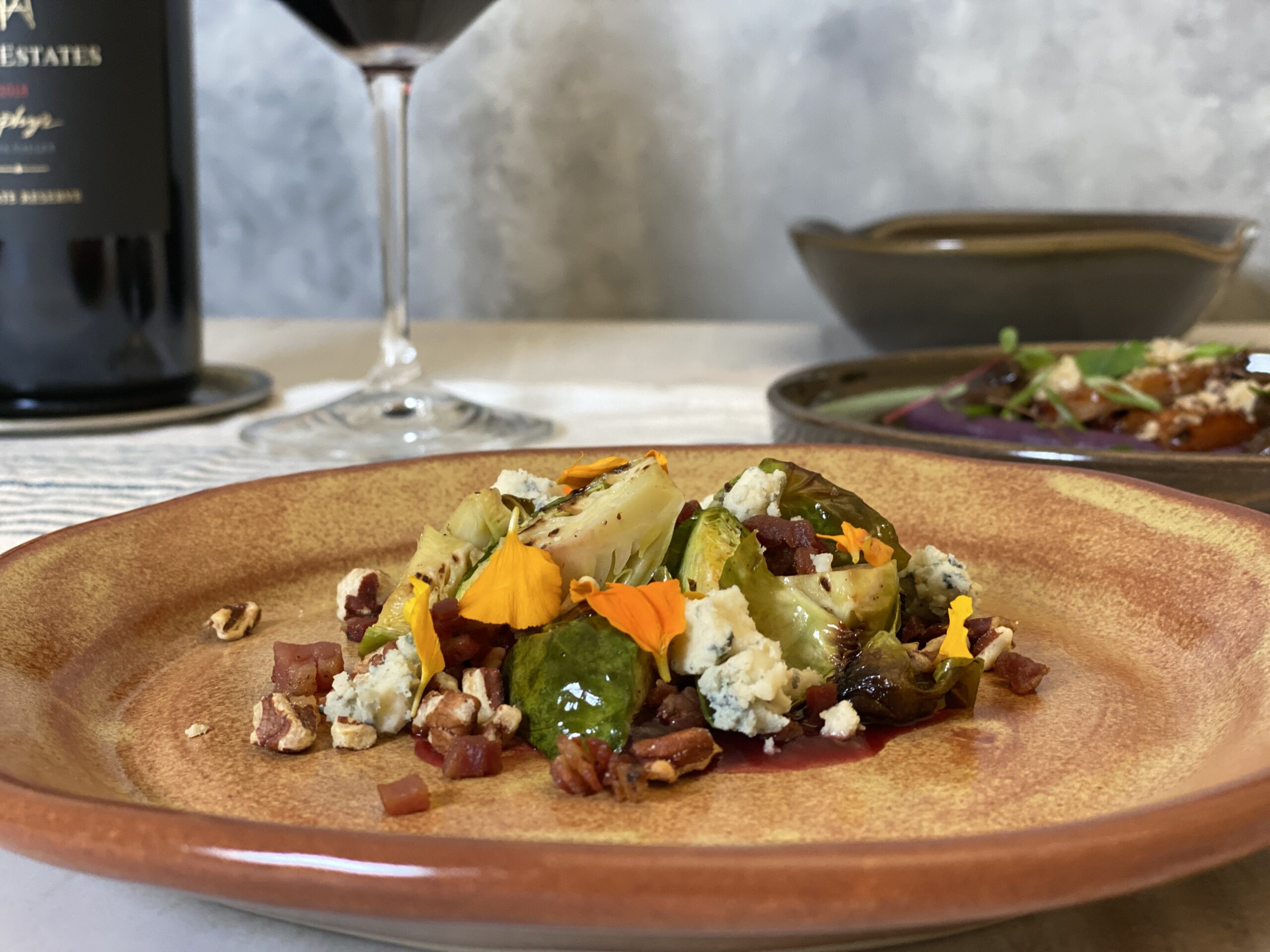 Brussels Sprouts with Bright and Tangy Cranberry Gastrique