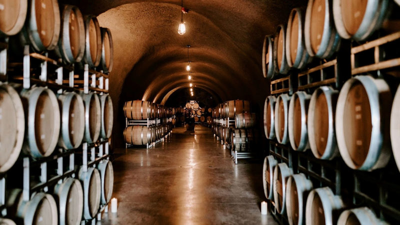 Joseph Cellars Winery, shown in the Davis Estates wine blog on the best wineries for a Napa cave tour.