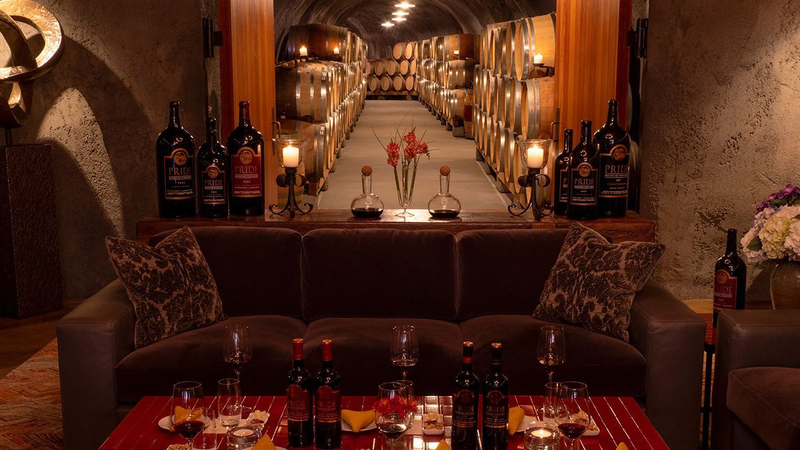 Pride Mountain Vineyards, shown in the Davis Estates wine blog on the best wineries for a Napa cave tour.