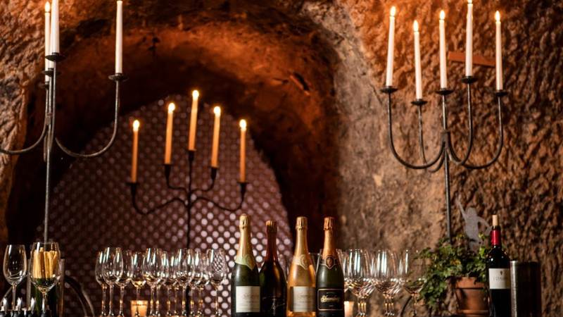 Schramsberg Vineyards, shown in the Davis Estates wine blog on the best wineries for a Napa cave tour.